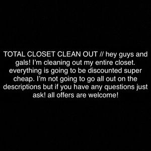 total closet clean out